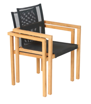 NOAH - Stackable teak garden chair by Traditional Teak - view 3